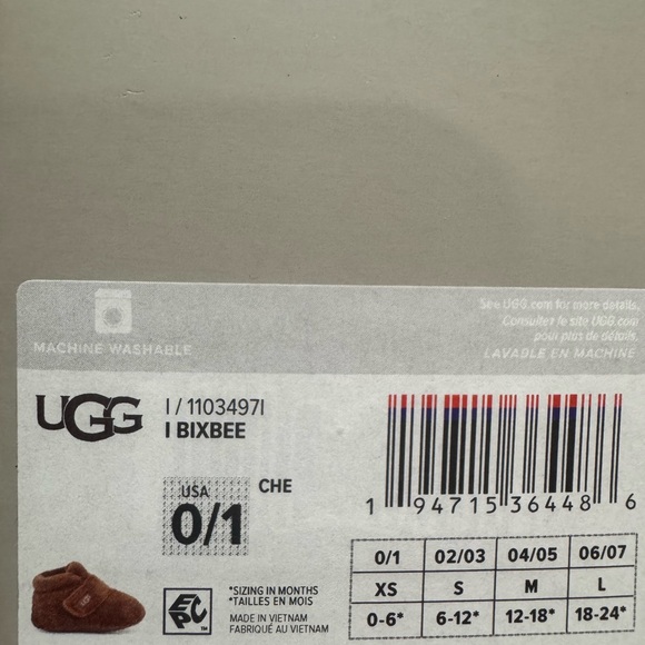 Size 0/1 Baby Bootie Ugg! - Picture 5 of 6